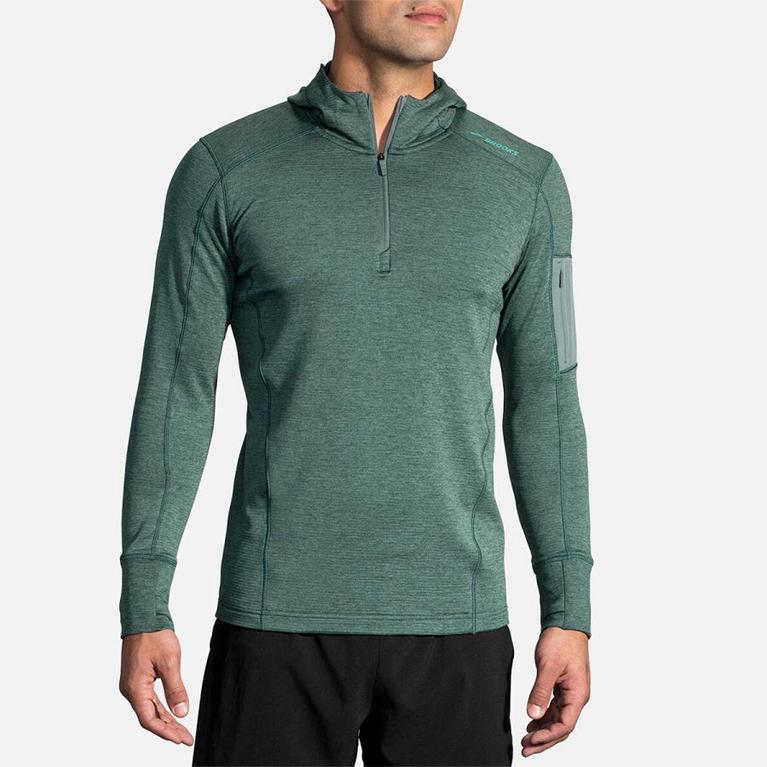 Brooks Notch Thermal - Mens Running Jackets - Green (62895XRTA)